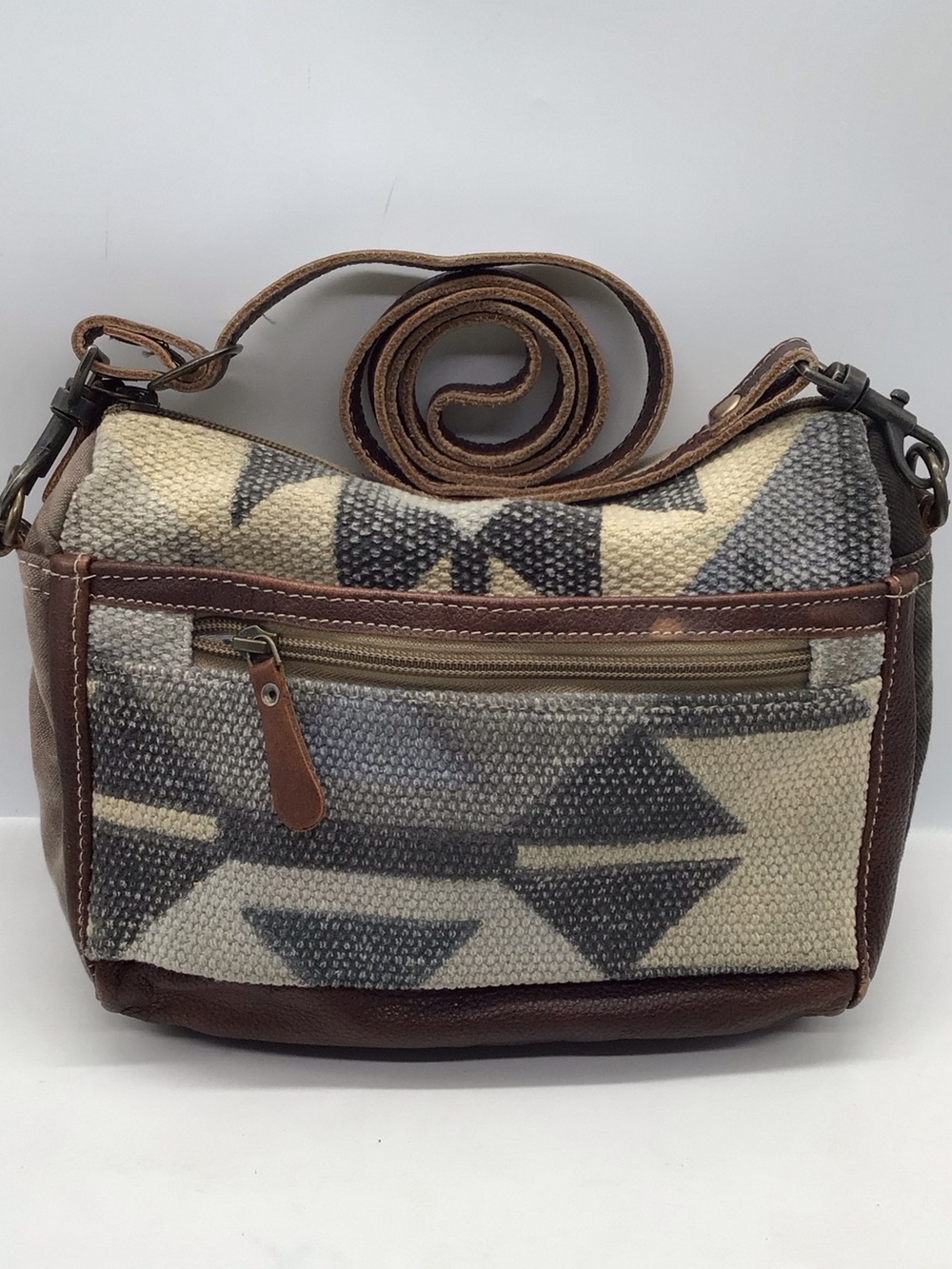 Myra Upcycle Blaze Canvas Crossbody Bag